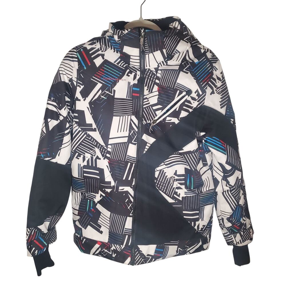 Obermeyer Outland Geometric Boys L Insulated 10K Waterproof Ski Snowboard Jacket